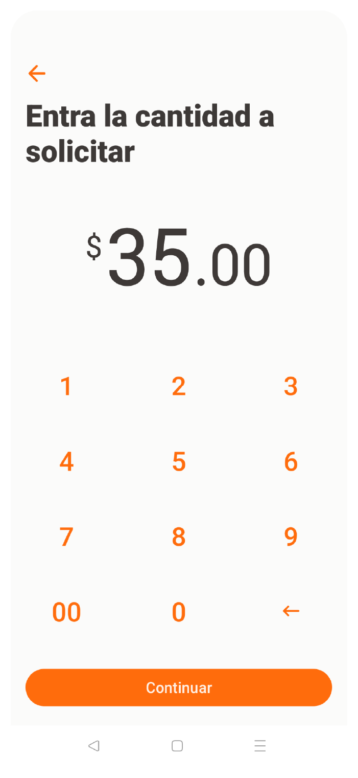 Step 3: Entra la cantidad